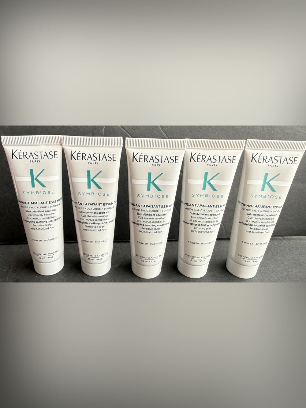 Lot of 5 Kerastase Symbiose Fondant Apaisant Essentiel Conditioner 1oz/30ml NEW